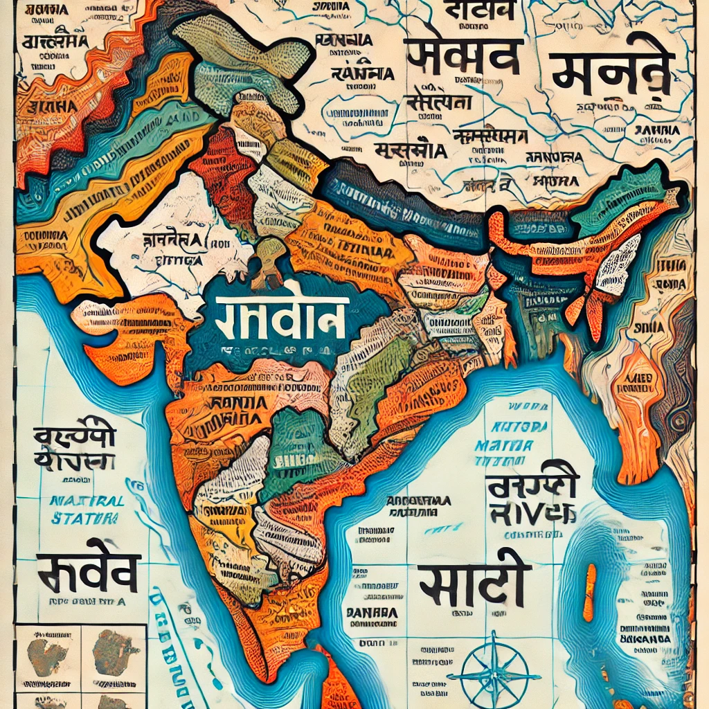 Bharat ka Map || भारत का मानचित्र